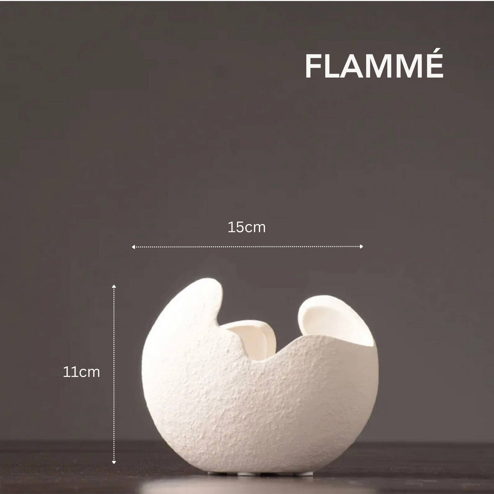 Modern Ceramic Vase (Set) - FLAMMÉ Candle Dust