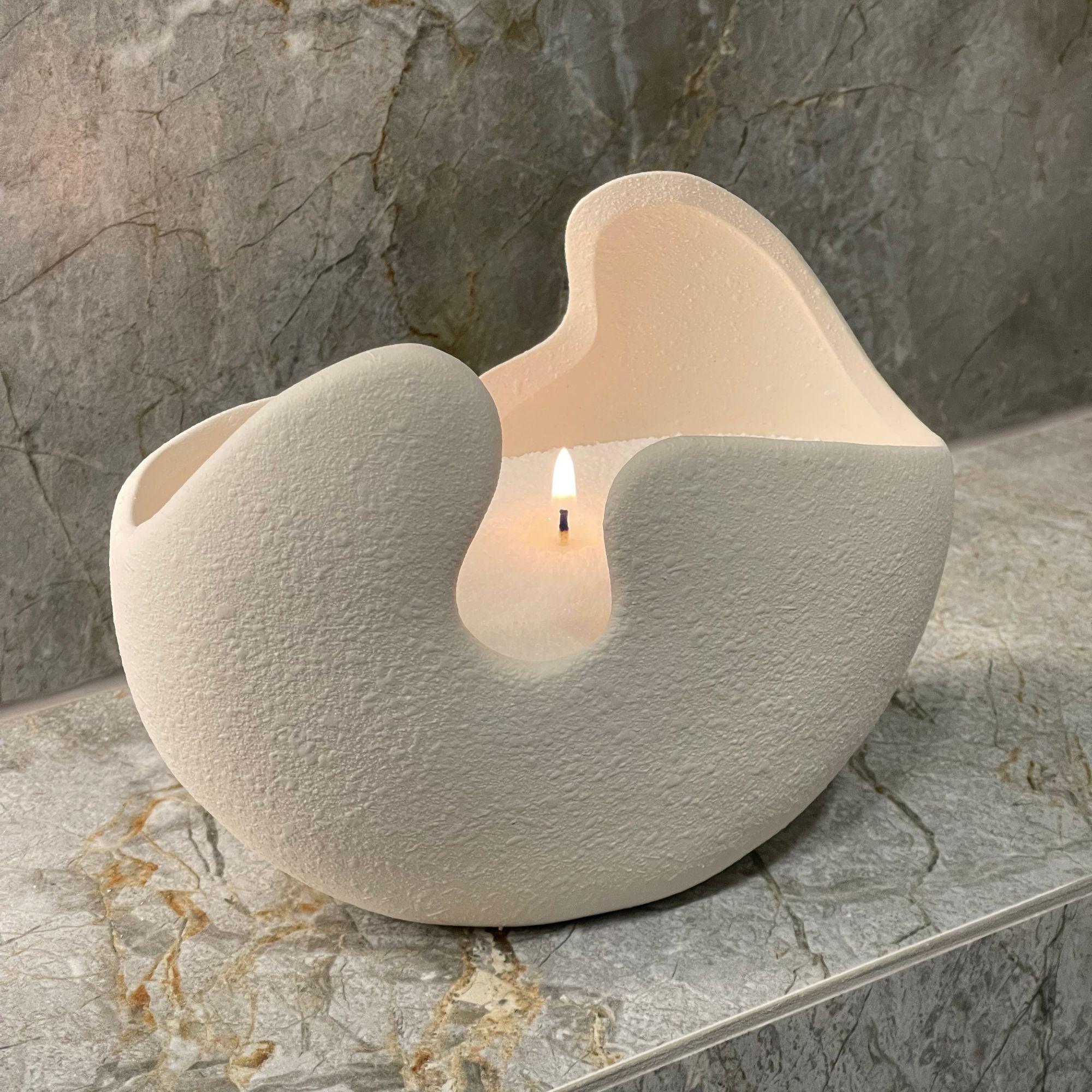 Modern Ceramic Vase (Small) - FLAMMÉ Candle Dust