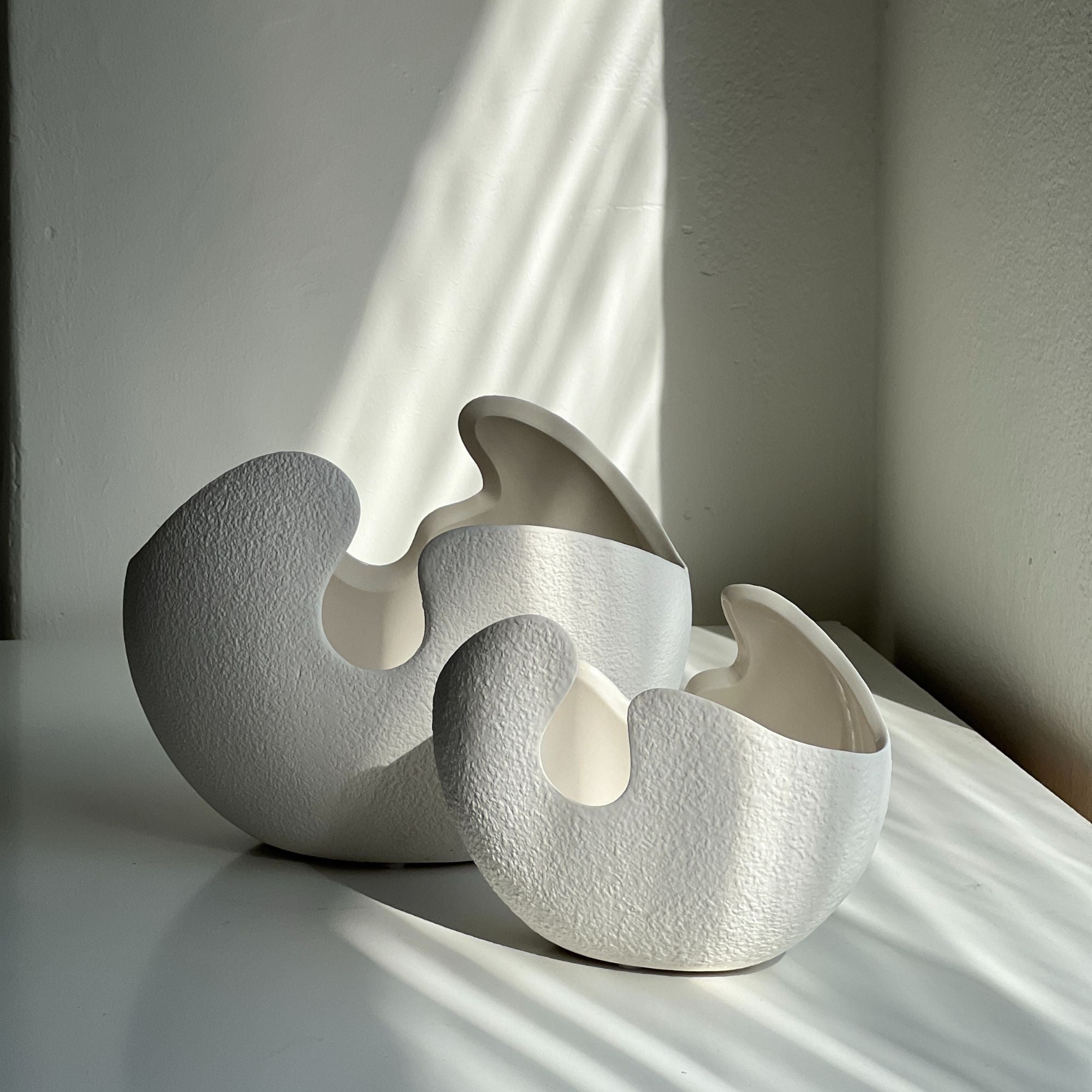 Modern Ceramic Vase (Set) - FLAMMÉ Candle Dust