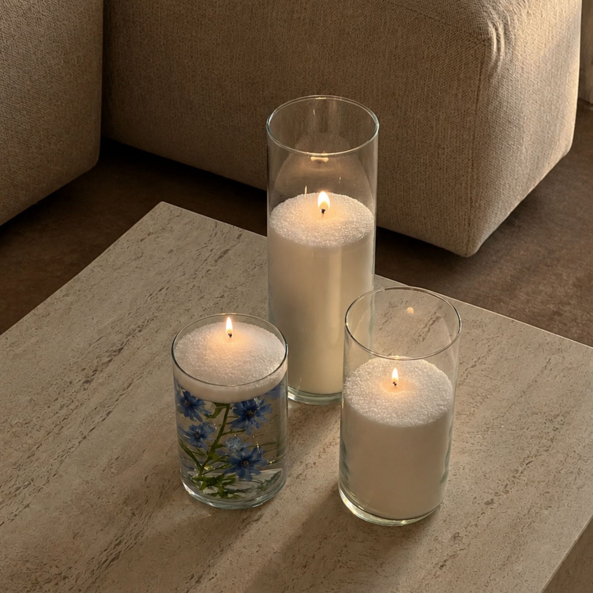 Floating Flamme Candle dust